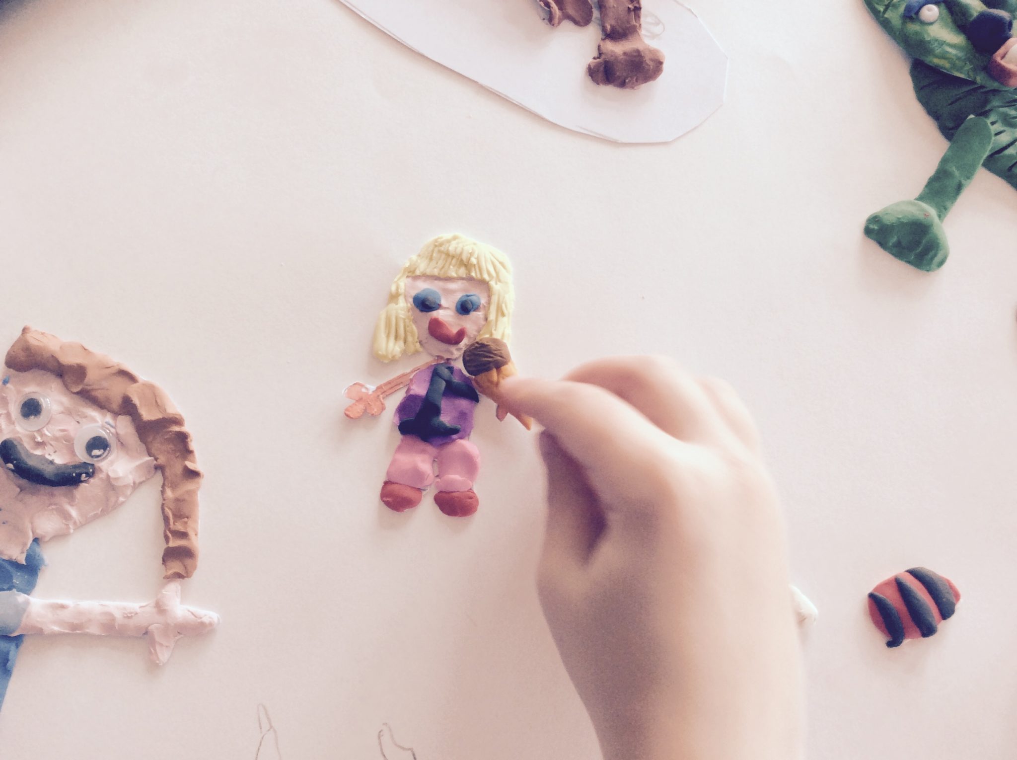 Image of Plasticine character for use in animation